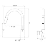 ZLINE Gemini Touchless Kitchen Faucet GEM-KFS-PG