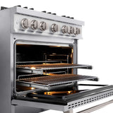 ZLINE 36" Select Dual Fuel Range Gas Cooktop Electric Convection Oven Stainless Steel HDR36