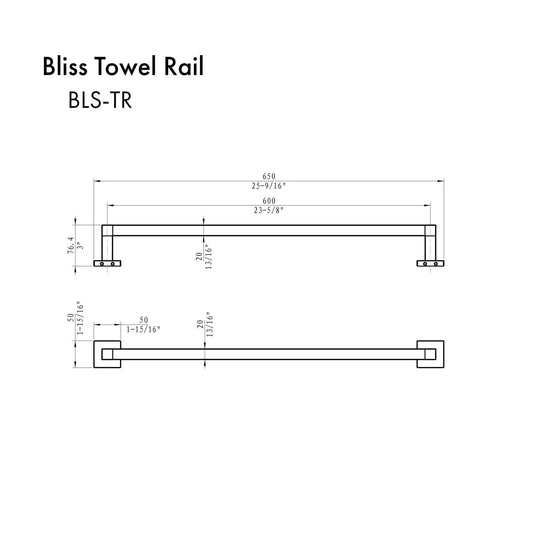 ZLINE Bliss Towel Rail BLS-TR-PG