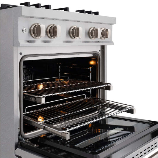 ZLINE 30" Select Gas Range Convection Gas Oven DuraSnow® Stainless Steel HGRS-30