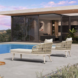 PURPLE LEAF Patio Chaise Lounge Chair  Aluminum Pool Lounge Chairs for Outdoor with 2 Cushions for Deck, Pool, Lawn, Garden, Courtyard, Porch