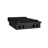 ZLINE 30" Paramount Gas Rangetop Black Stainless Steel Brass Burners SRTB-BR-30