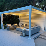 PURPLELEAF Strip Light, Upgraded Version 3000K Warm White Light, 24V Safe Low Voltage Waterproof Strip Light, Suitable for White Louvered Pergola