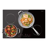 CIARRA Powerful Set: 30 Inch Wall Mount Range Hood + 30 Inch Built-In Induction Cooktop（CAS75206P+CABIH304B）