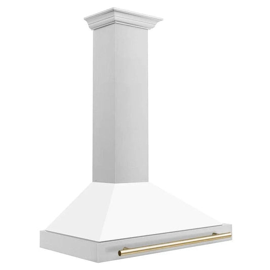 ZLINE 36" Autograph Stainless Wall Range Hood KB4STZ-WM36-G