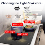 CIARRA Powerful Set: 30 Inch Wall Mount Range Hood + 30 Inch Built-In Induction Cooktop（CAS75206P+CABIH304B）