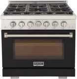Kucht 36" Freestanding Professional Gas Range KFX3600X-BK