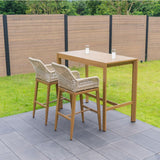 PURPLE LEAF Modern Bar Stools Aluminum Bar Stool with Cushion for Indoor and Outdoor, Kitchen Island
