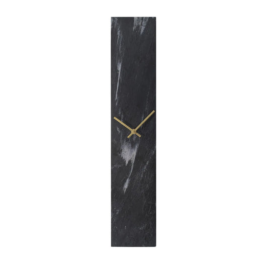 Mies Black Marble Monolith Clock