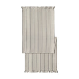 French Home Black and Cream Multi-Striped Table Runner