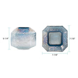 Lonsdale Iridescent Low Glass Vase