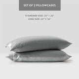 Luxury Satin 6-Piece Sheet Set, Dark Grey