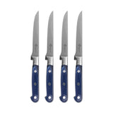 Au Nain, Set of 4 Steak Knives, with Pearlized Blue Handles
