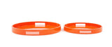 Saint Tropez Round Tray Set of 2 - Orange