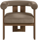 Arienzo - Performance Fabric Upholstered Accent Chair - Walnut Base