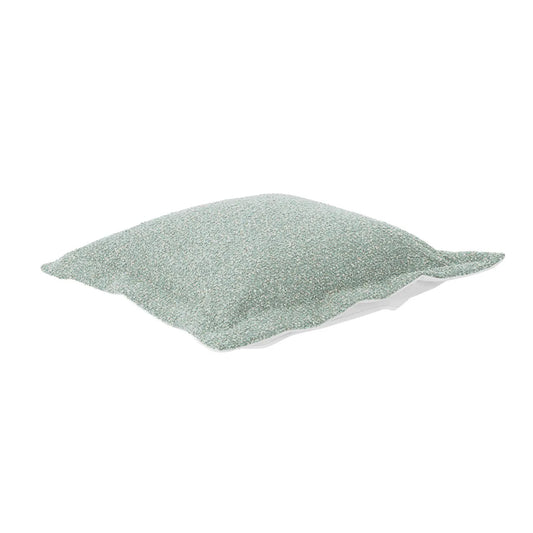 Patio Scroll Puff Ottoman Cover & Cushion- Alicante Breeze