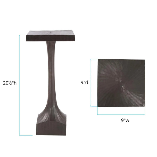 Chiseled Cast Aluminum Martini Table