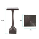 Chiseled Cast Aluminum Martini Table