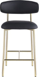 Lupita - Counter Stool With Brushed Gold Frame (Set of 2)