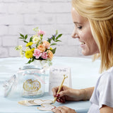 Iridescent Baby Shower Wish Jar with Heart Shaped Cards