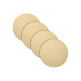 Strata Leather Gold Placemat - Round 13"- Set of 4