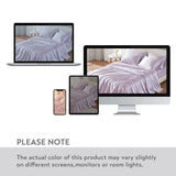 Wrinkle-Free Solid Satin Luxury Sheet Set, Lilac