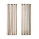 Linen with Fleece Lining Window Panel, Curtains, Natural