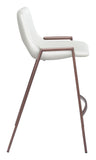 Desi Counter Stool (Set of 2) White & Walnut