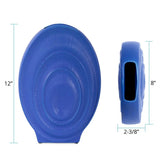 Radiant Blue Short Ceramic Vase