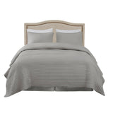 Upholstered Bed Headboard with Nailheads Accent, Taupe