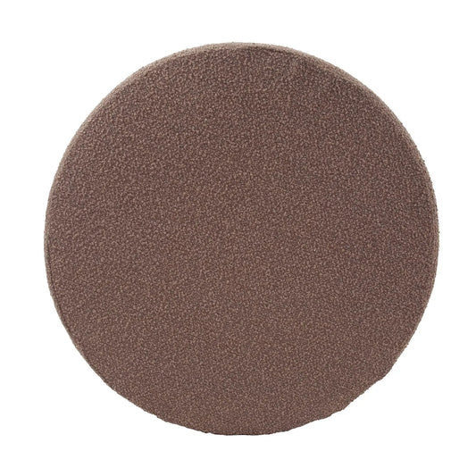 Universal Round Ottoman Cover Barbet Chocolate