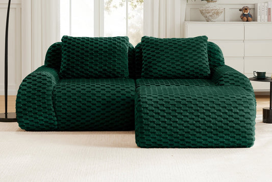 LAURENT 82" Loveseat with 1 Ottoman