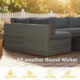 All Weather Outdoor 7-Piece Patio Furniture Set