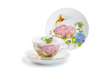 Hydrangea Hummingbird Bone China Cup & Saucer, 7oz