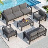 5 Pieces Aluminum Patio Furniture Set