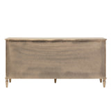 70"W 6-Drawer Modern Classic Wood Dresser, Light Natural *