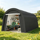 Domed Carport with 4 Weight Cloth Anchor Bags