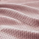 All-Season Egyptian Cotton Woven Bedding Blanket, Rose