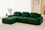CORDELIA 117" 3-Seater Sofa with 1 Ottoman