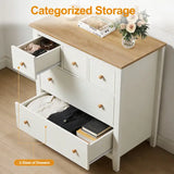 Wholesale 5 Drawer Dressser with Solid Wood Knobs