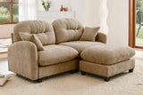 NUVIA 74" Loveseat with 1 Ottoman