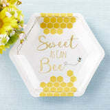 Sweet As Can Bee 7 in. Premium Paper Plates (Set of 16)