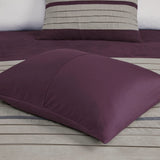 Vera Microsuede 7-Piece Comforter Set, Purple