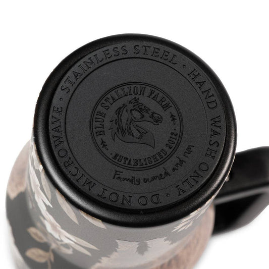Blue Stallion Bowie Cow Tumbler 40oz