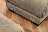 CLOUDIES 94" Loveseat with 2 Ottomans