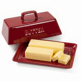 Extra Large Ceramic Butter Dish with Lid