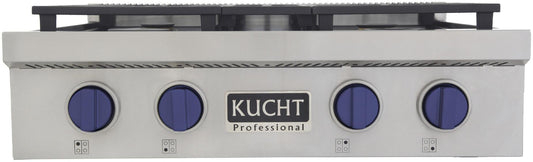 Kucht 30 Inch Gas Sealed Burner Rangetop KFX309T-B