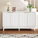 55'' Buffet Cabinet with Storage, Fluted Sideboard with Door