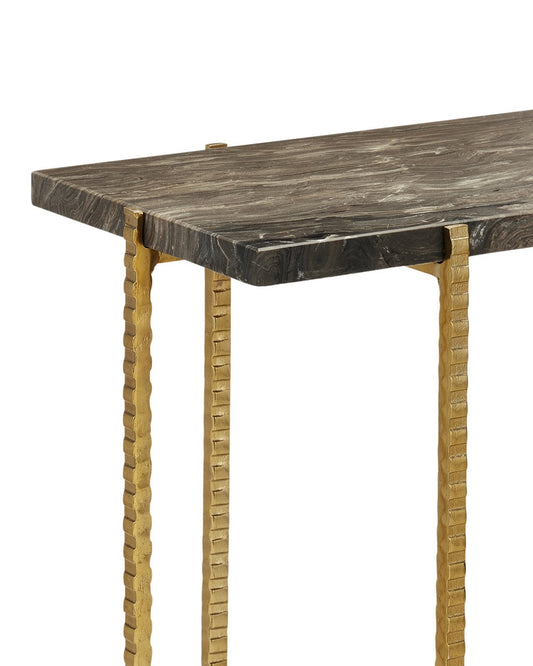 Flying Marble Gold Side Table