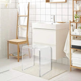 Wholesale Acrylic Shower Bench Clear Shower Stool for Inside Shower